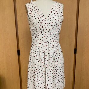 Maison Jules Polka Dot faux wrap dress Size Small